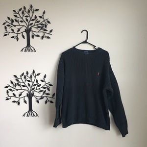 Vintage 90s Chaps Ralph Lauren Crest Logo Sweater